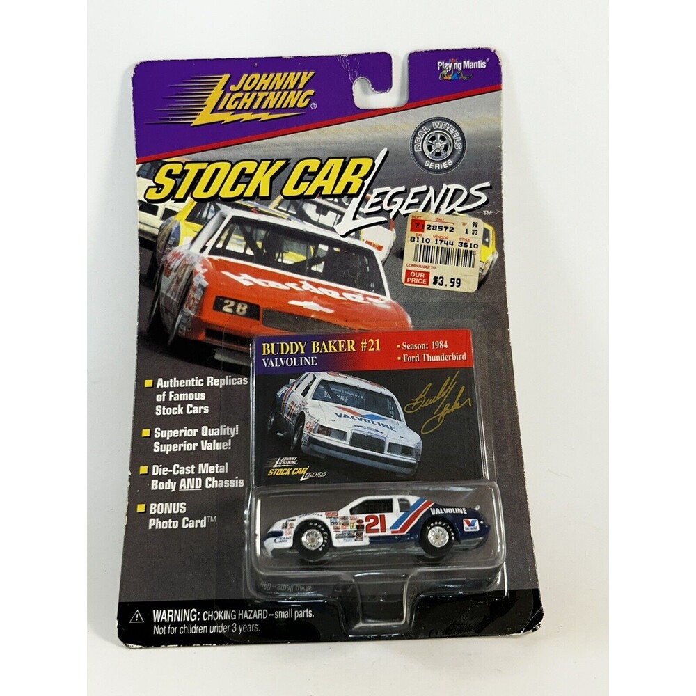 Johnny Lightning 84 1984 Ford Thunderbird T-Bird Buddy Baker Stock Car Legends